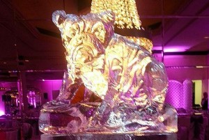 Chicago Wedding Bulldog Ice Sculpture
