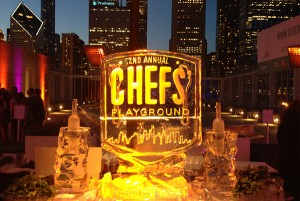 Chicago Chefs Playground Event Ice Sculpture