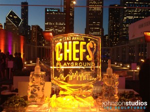 Chicago Chefs Playground Event Ice Sculpture