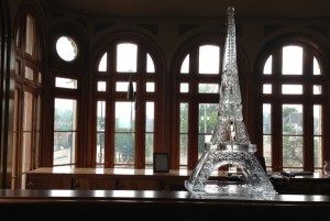 Chicago Wedding Eiffel Tower Ice Sculpture Display