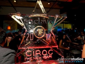 Ciroc Vodka Chicago New Year Eve Ice Sculpture Luge