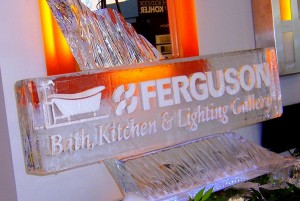 Ferguson Logo Design Ice Sculpture Chicago Event