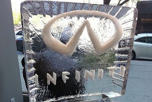 Infiniti Logo Design Ice Sculpture Chicago Event