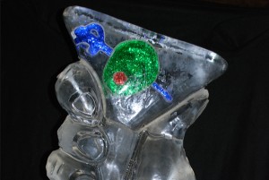 Chicago Holiday Martini Ice Sculpture Luge