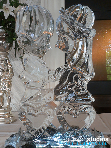 Precious Moments Love Ice Sculpture Chicago Wedding
