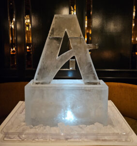 logo ice sculpture