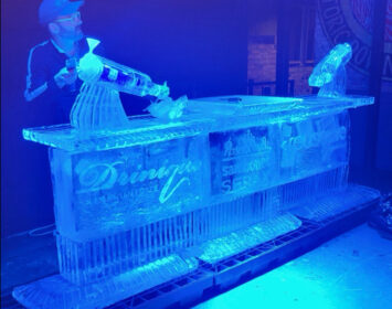 Drinique ice bar ice sculpture