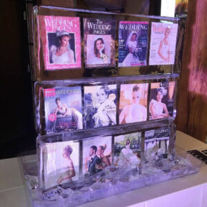 Wedding Pages Ice Sculpture