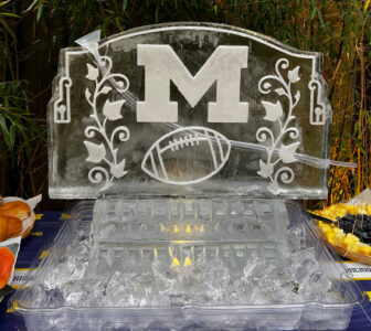 Luge-MichiganFootball-web Luge Football Game Ice Sculpture