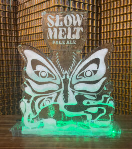 Slow Melt Pale Ale ice sculpture